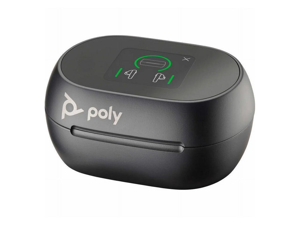 Poly Voyager Free 60+  Earset - Stereo - True Wireless - Bluetooth - 98.4 ft - 20 Hz - 20 kHz - Earbud - Binaural - In-ear - Carbon Black