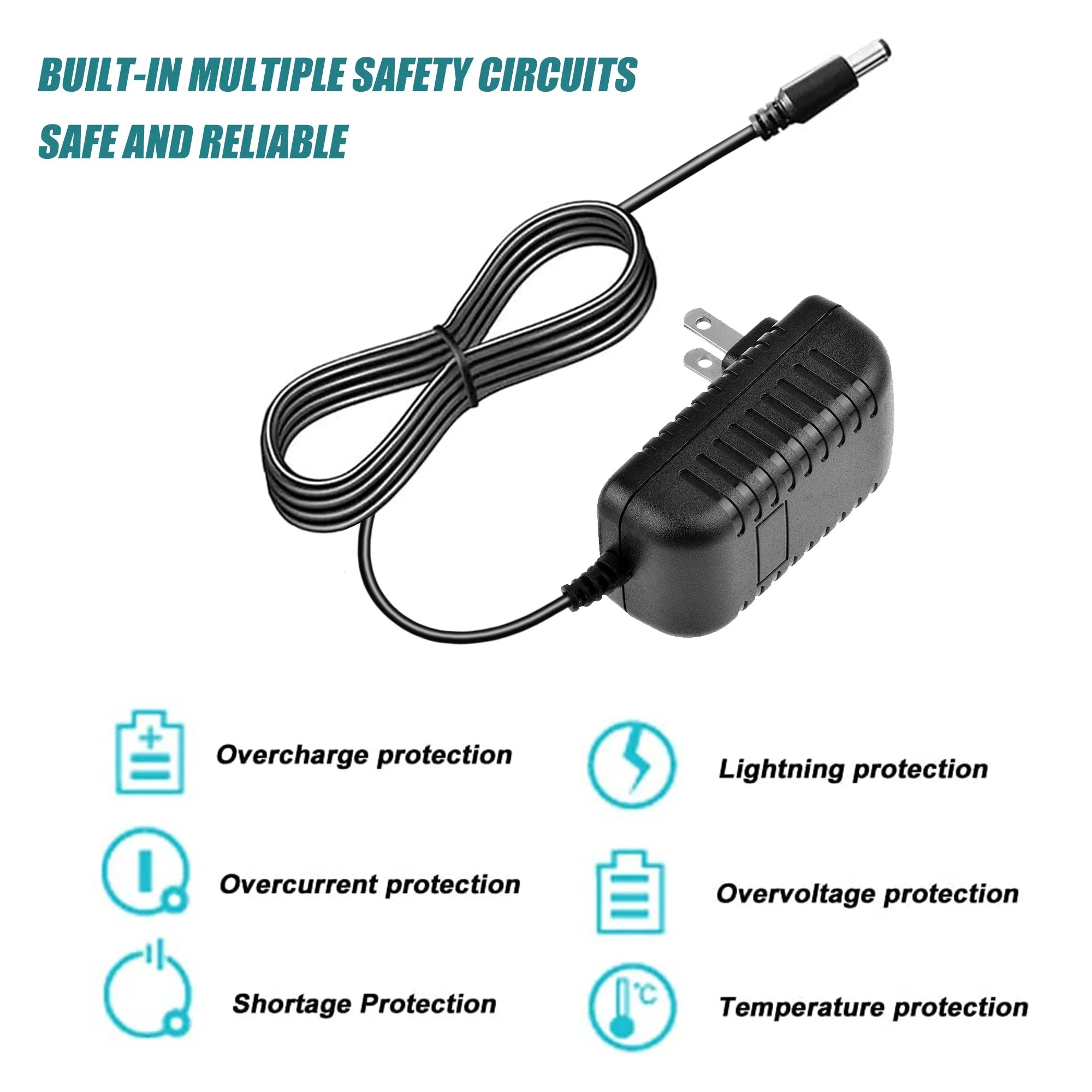 Omilik 12V   Adaptor Charger compatible with SumVision Cyclone Primus 2TB Media player power