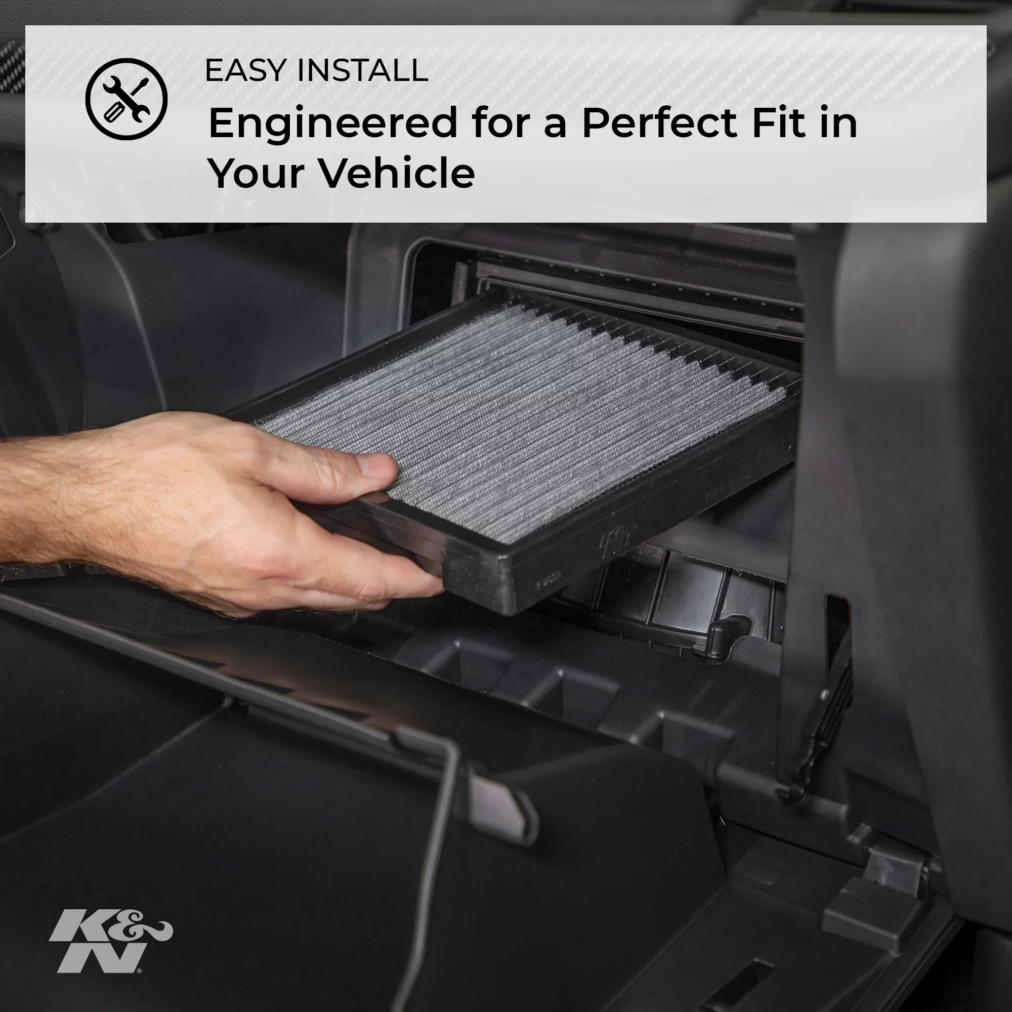 K&N VF2068 Cabin Air Filter Fits select: 2016-2019 - , 2017-2019 -