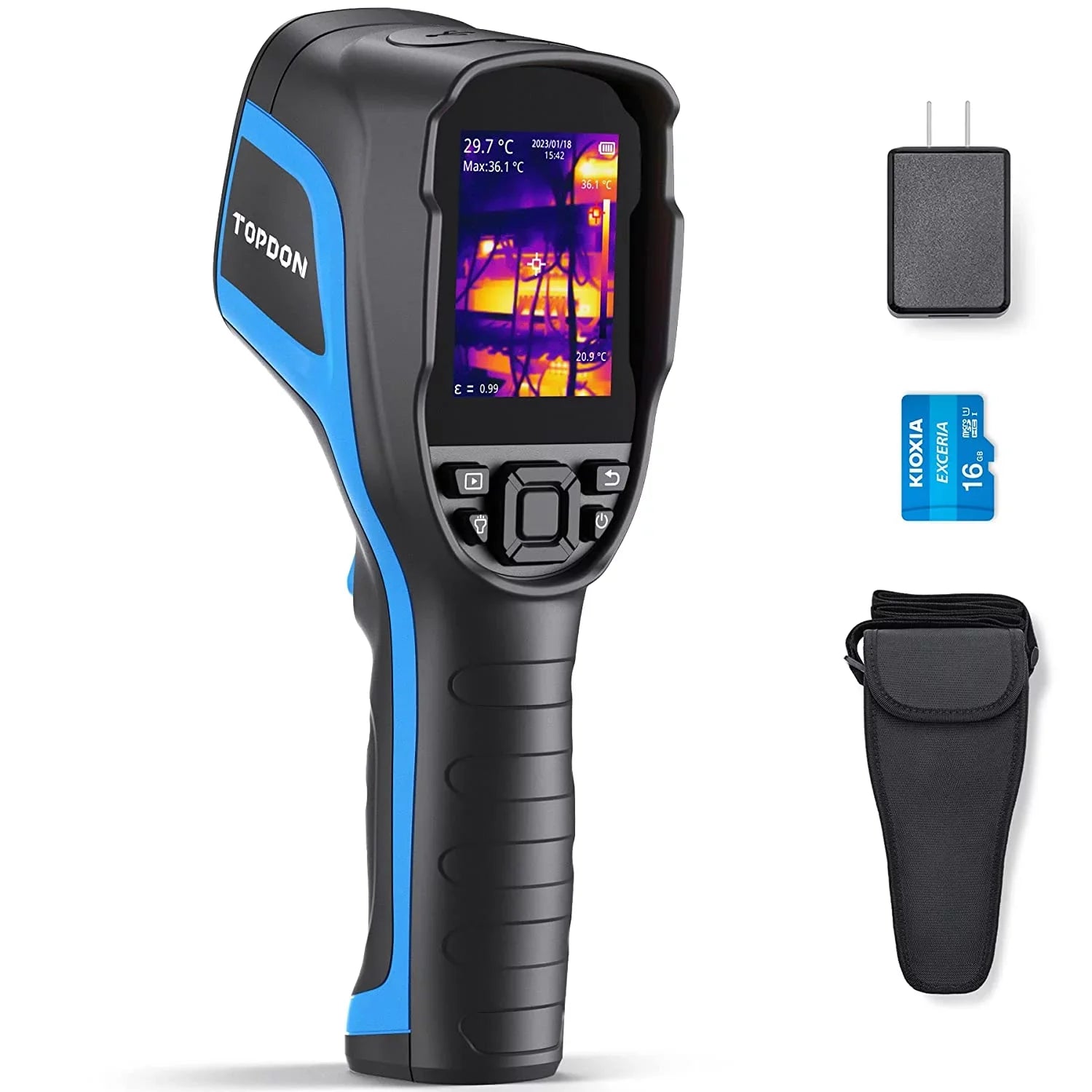 Thermal Imaging Camera,  TC004 256 x 192  High Resolution 12-Hour Battery Life Thermal Camera Handheld Infrared Camera