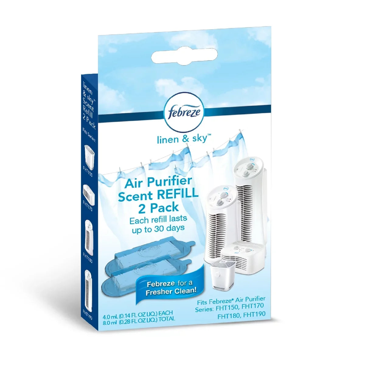 Febreze Linen and Sky Scent Cartridge, FRF102L  3 Pack Value Bundle