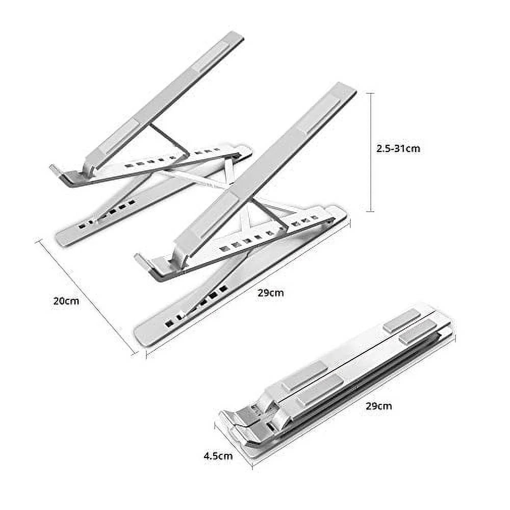 Laptop Stand Adjustable Laptop Riser Ergonomic Laptop Tray for Tablet & Laptop (10inch - 15.6inch) for iPad, for MacBook Pro/Air, Surface Laptop, Samsung,  Notebook