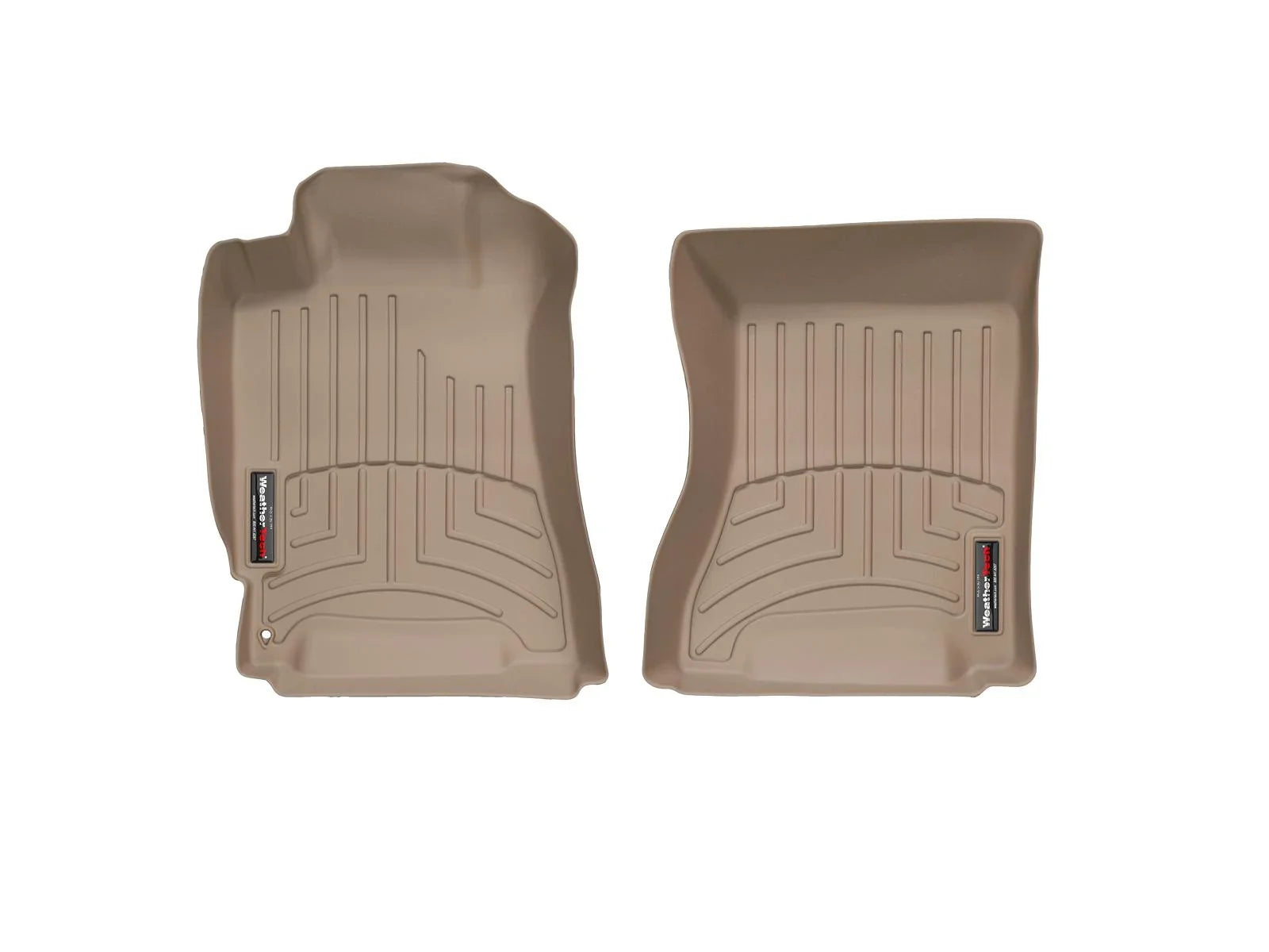 WeatherTech Custom Fit FloorLiners compatible with 2003-2008 Subaru Forester - 1st Row (Driver & Passenger), Tan