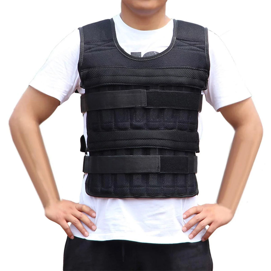 ZiSUGP Adjustable Weighted Vest Men Women Sport Weighted Vest Workout Equipment Body Weight Vest for Adult Exercise Strength Training Fitness ( Weight Plates Not Included )