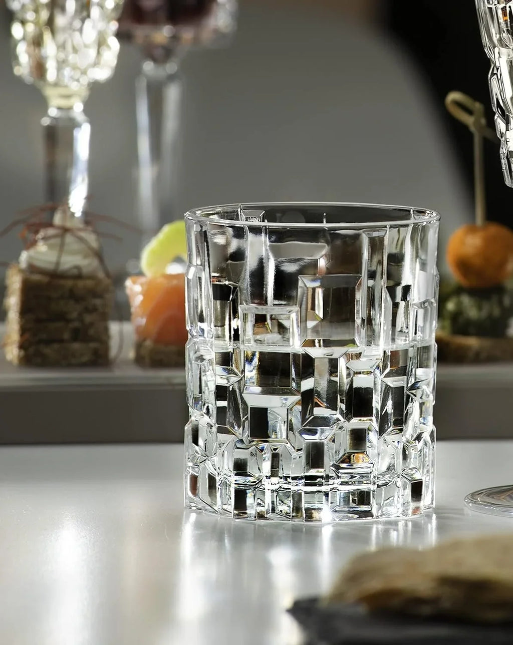Cristalleria Italiana Crystal Glass Drinkware Set  Whiskey 11 oz & Highball Tumbler 11.5 oz, 12 Count Pack of 1