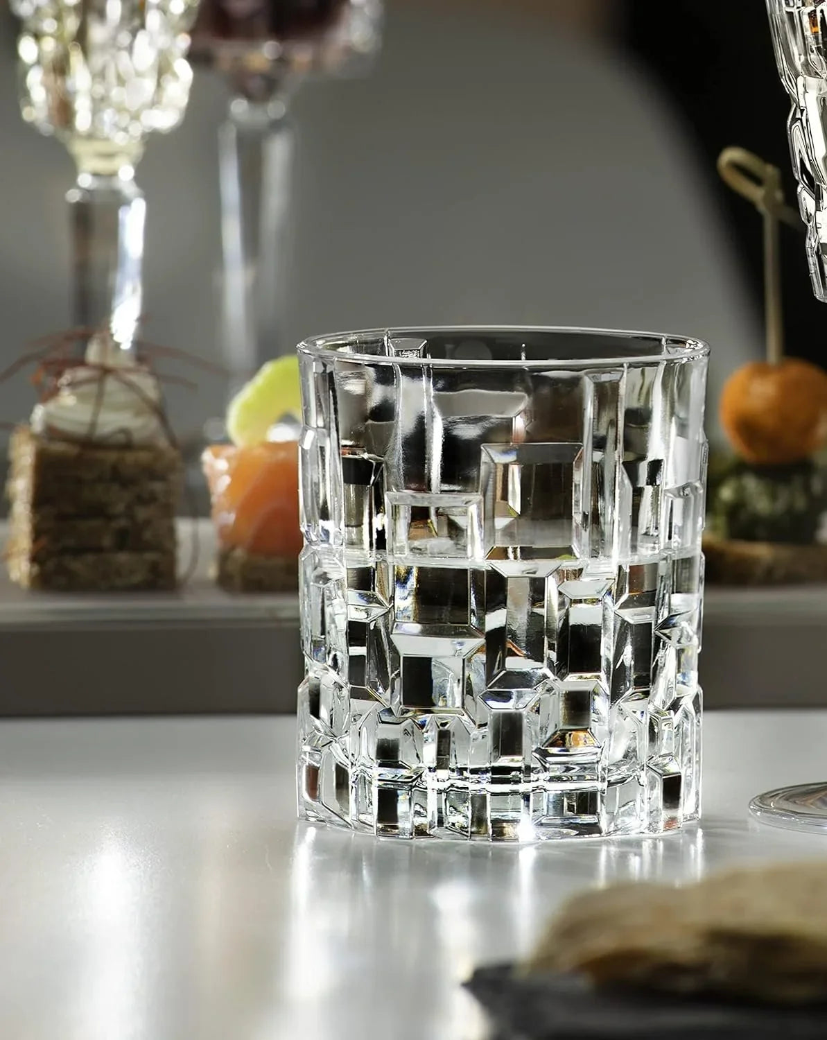 Cristalleria Italiana Crystal Glass Drinkware Set  Whiskey 11 oz & Highball Tumbler 11.5 oz, 12 Count Pack of 1