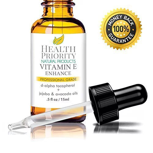 Organic Vitamin E Oil - Small Batch, Handmade in the  - Unscented, 0.5 oz