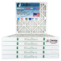 Glasfloss Air Filter 25x25x2 - 2"  10 - (Pack of 6) - Pleated  or  Air Filter - Furnace Air Filter - Home or Office - Made In The .