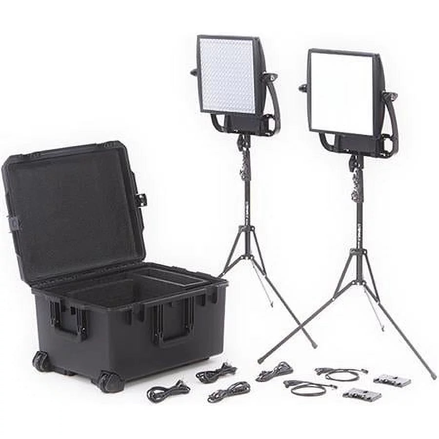 Astra 6X 105W Bi-Color  2-Light Traveler Kit with 2x Gold-Mount Battery Plates