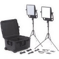 Astra 6X 105W Bi-Color  2-Light Traveler Kit with 2x Gold-Mount Battery Plates