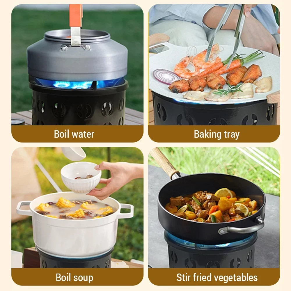 Anself Lightweight Portable Stove Ideal for Camping and Cooking Windproof and Efficient