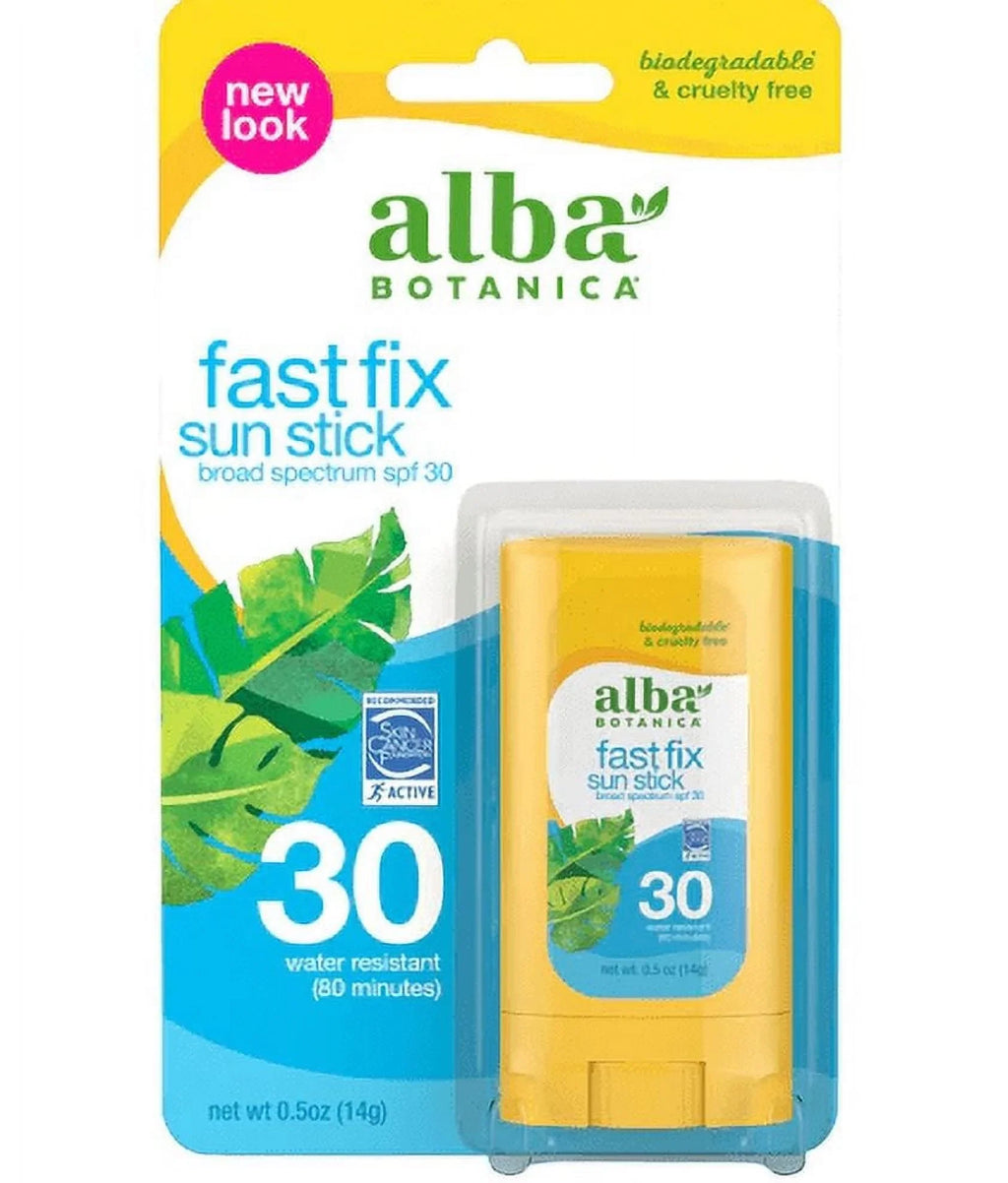 Alba Botanica Fast Fix Sun Stick SPF30 0.5 oz Pack of 3