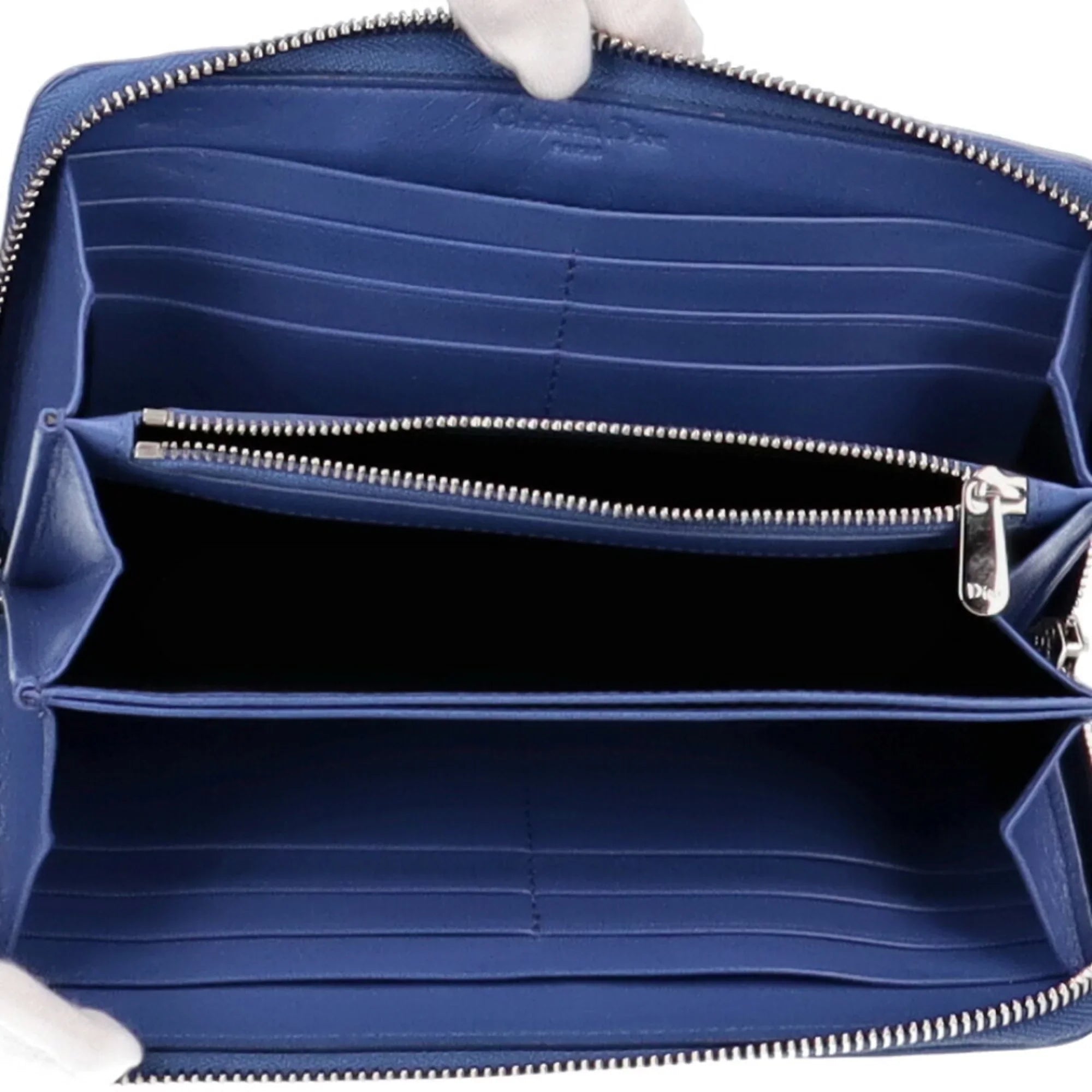 Pre-Owned Christian Dior Voyageur lady long wallet lambskin ladies (Good)