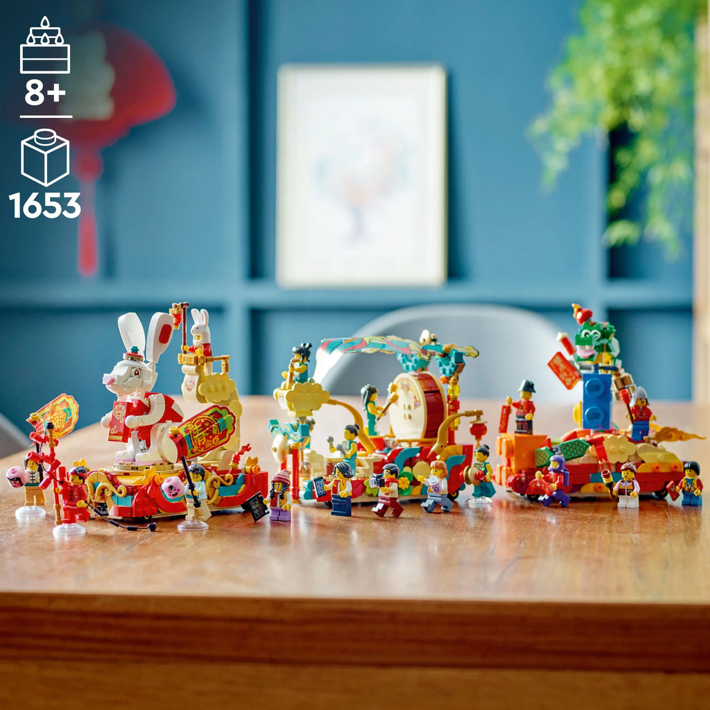 Lunar New Year Parade 80111 Building Toy Set (1,653 Pieces)