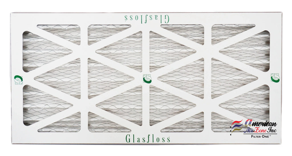 Glasfloss Air Filter 10x24x2 - 2"  10 - (Pack of 4) - Pleated  or  Air Filter - Furnace Air Filter - Home or Office - Made In The .