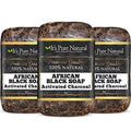 It’s Pure Natural African Black Soap Bars with Activated Charcoal, 5 oz, 6 Pack