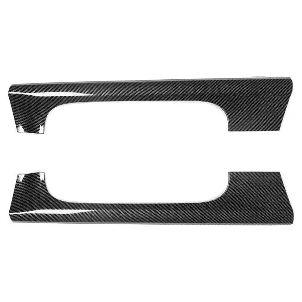 Teledu Front Cup Holder Side Panel Cover Trim Carbon Fiber