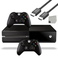 Microsoft Xbox One Original 500GB Gaming Console Black  Cable 2 Controller   Bundle Used