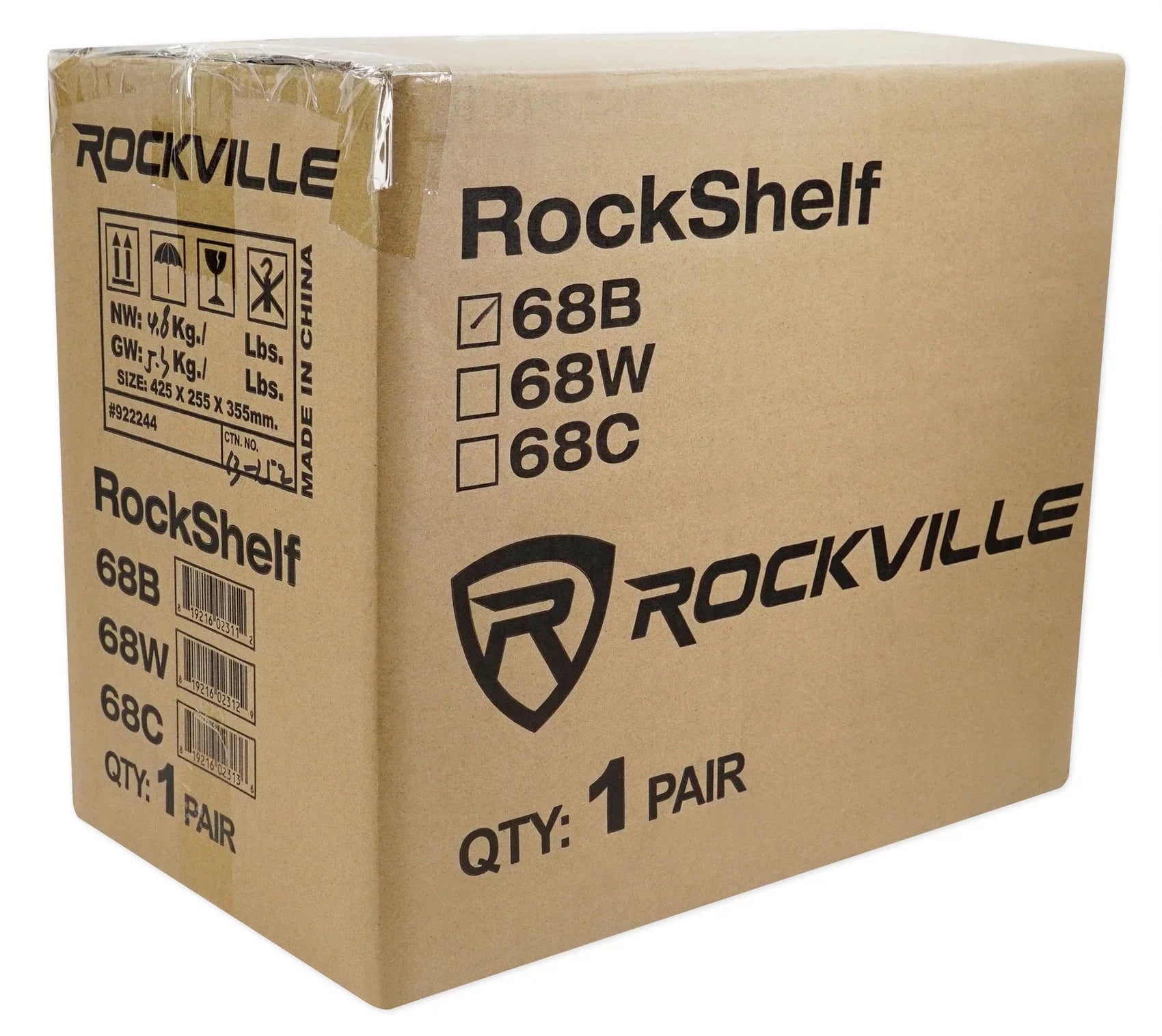 Rockville  150 Amplifier w/ Bluetooth+(4) 6.5" Bookshelf Speakers+Stands