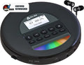 Pre-Owned  Nomad Portable  Player Discman with Fusion Headphones, Rechargeable Battery, MP3,  Card,   Radio, Bluetooth- Ideal for Cars, Black (Refurbished: Good)