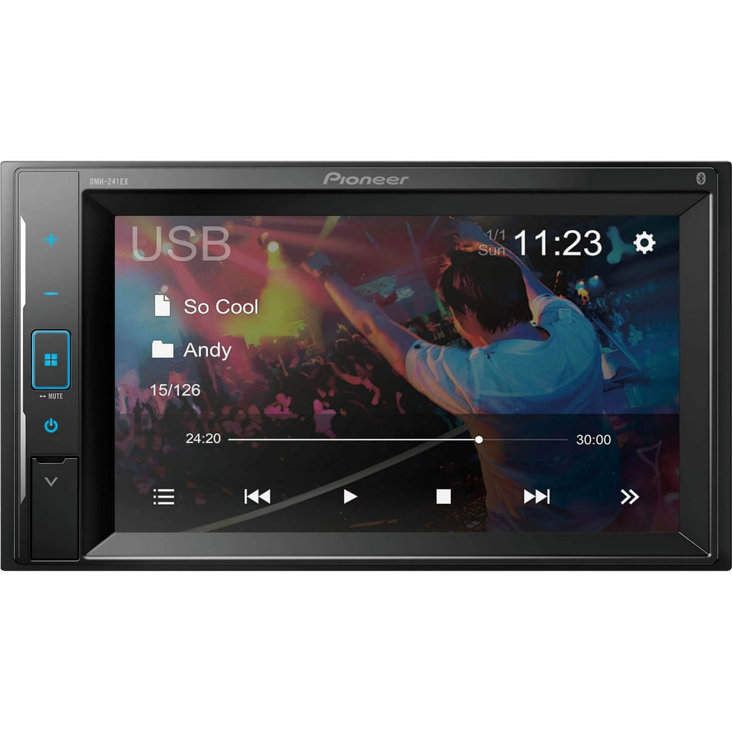 Pioneer -241EX 6.2 inch Touchscreen, Bluetooth Digital Media Receiver - Black
