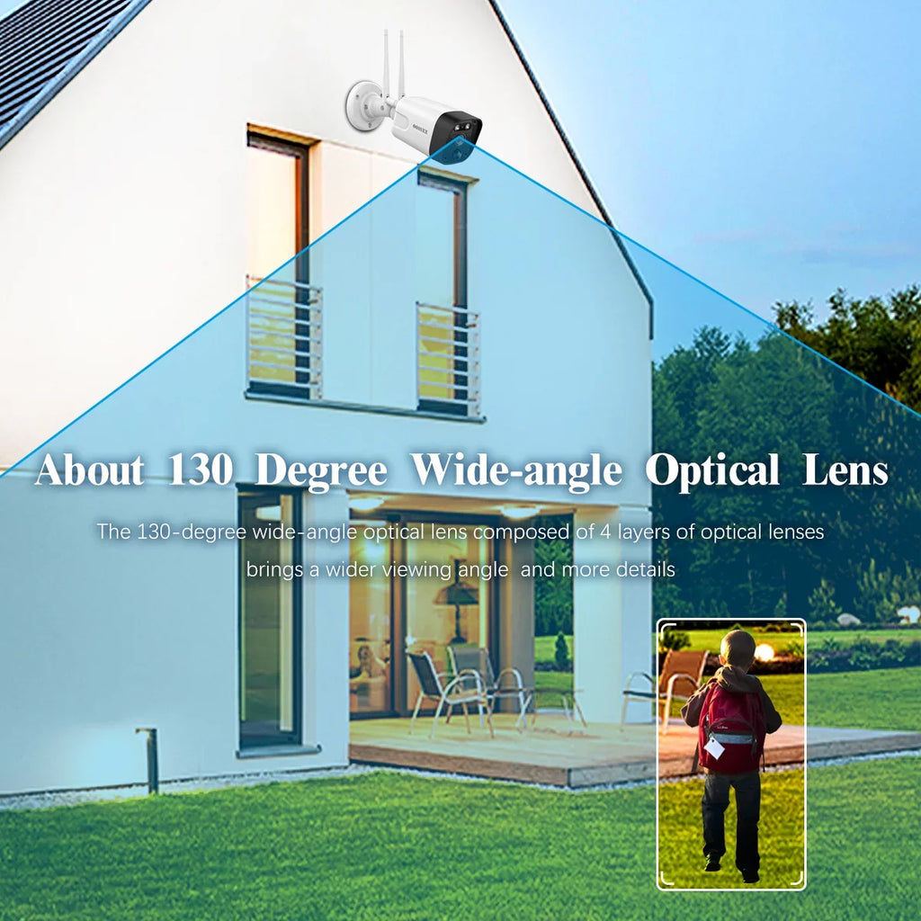 5MP security cameras wireless wifi,2PcsOutdoor camera  Detection, Security Cameras Wireless Wifi 2-Way Audio Dual Antennas