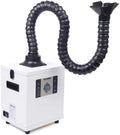 Fetcoi Fume Extractor With Hose, 3-Layer Filter Smoke & Air Purifier Singel-Head 360° Rotatable