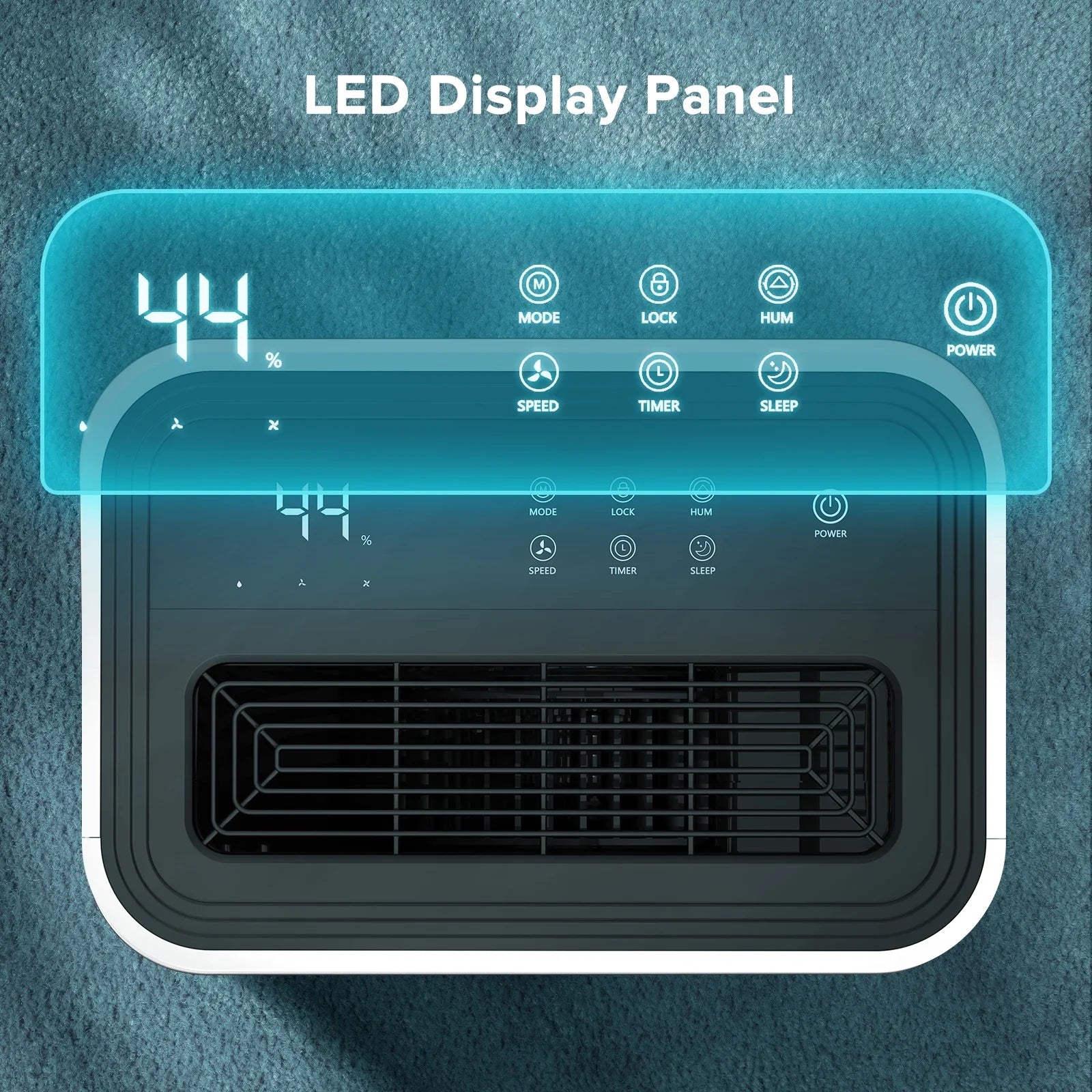 45 Pint Dehumidifiers with handle, Dehumidifier with Drain Hose, 3 Operation Modes, 24H Timer, Portable Dehumidifier for Basement/Bathroom/Laundry Room
