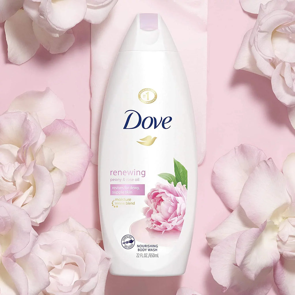 Dove Purely Pampering Body Wash, Sweet Cream and Peony, 22 oz, 2 Pack
