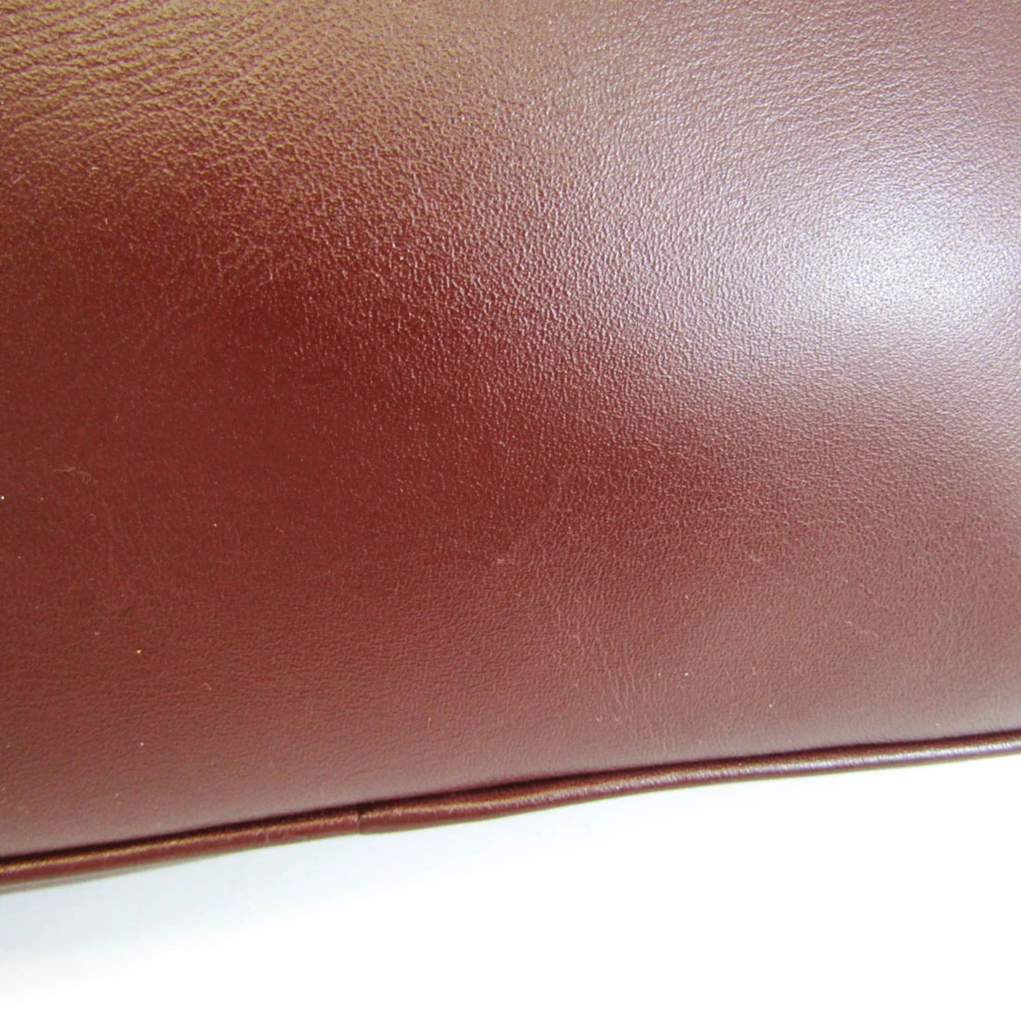 Pre-Owned Cartier Must Women's Leather Shoulder Bag Bordeaux (Good)