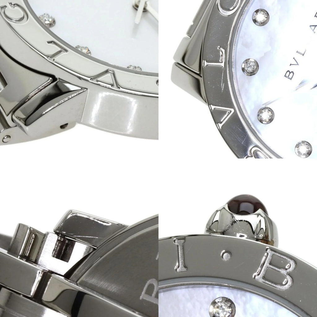 Pre-Owned Bulgari BB37S 12P Diamond Watch Stainless Steel/ Men's  (Good)