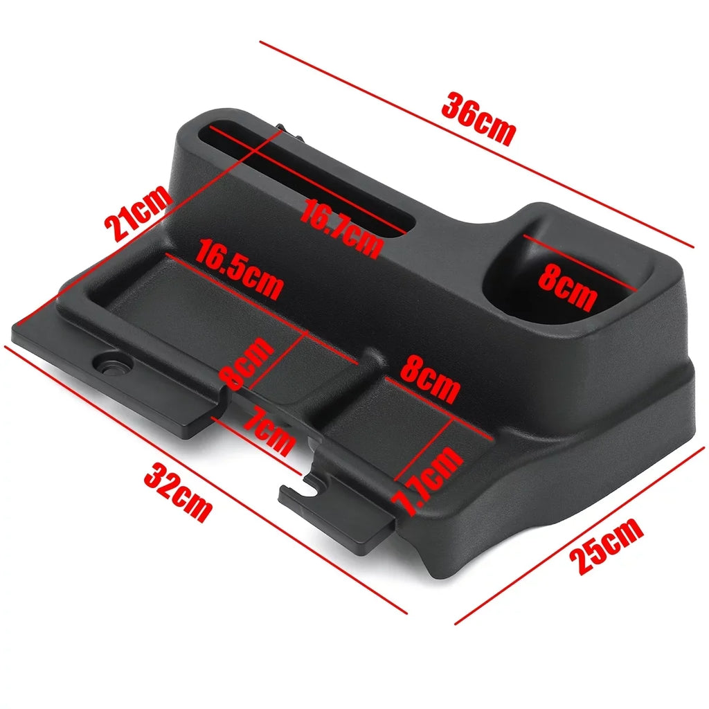 Car Center Console Organizer Box Replacement for Toyota Land Cruiser LC70 LC71 LC76, Interior Centre Console Storage Box, Black