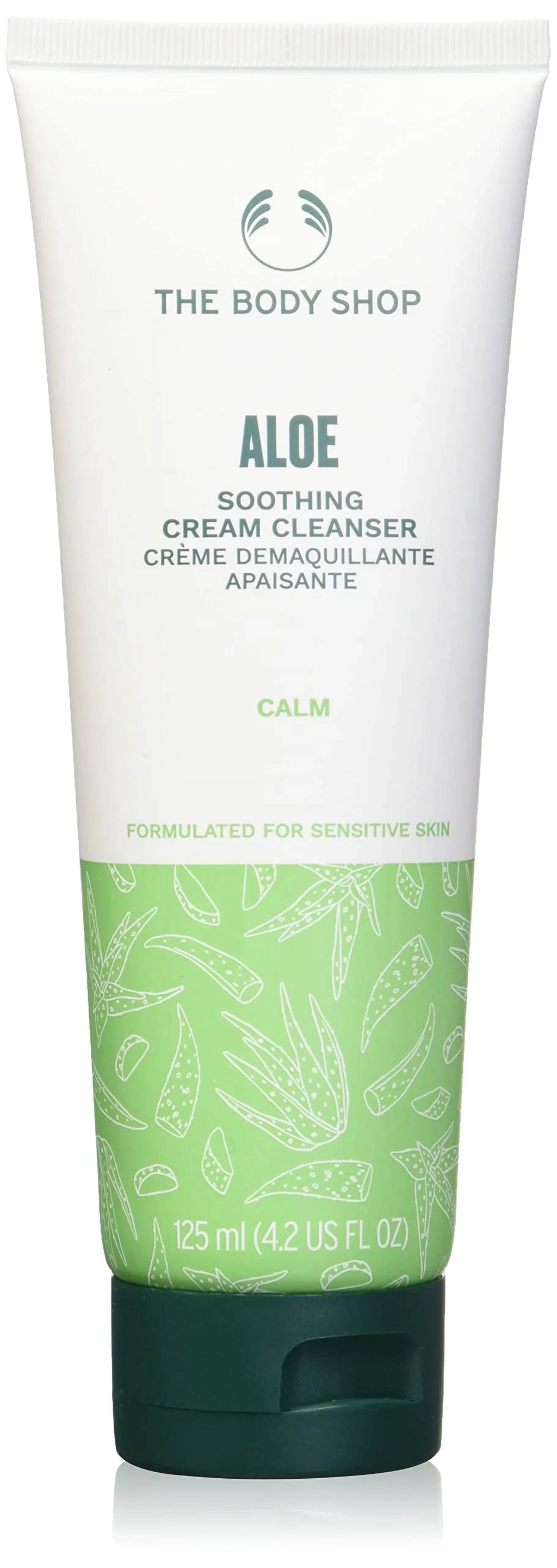 The Body Shop Aloe Vera Cream Cleanser, For Sensitive Skin, Vegan, 125Ml.