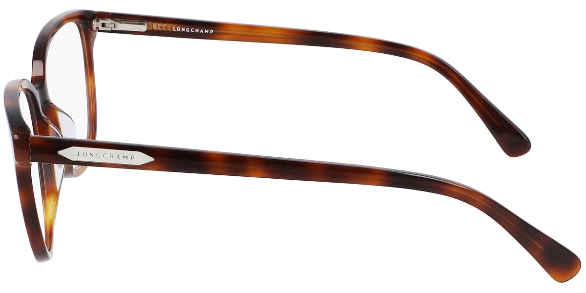Longchamp LO2666 Full Rim Rectangle Havana Eyeglasses