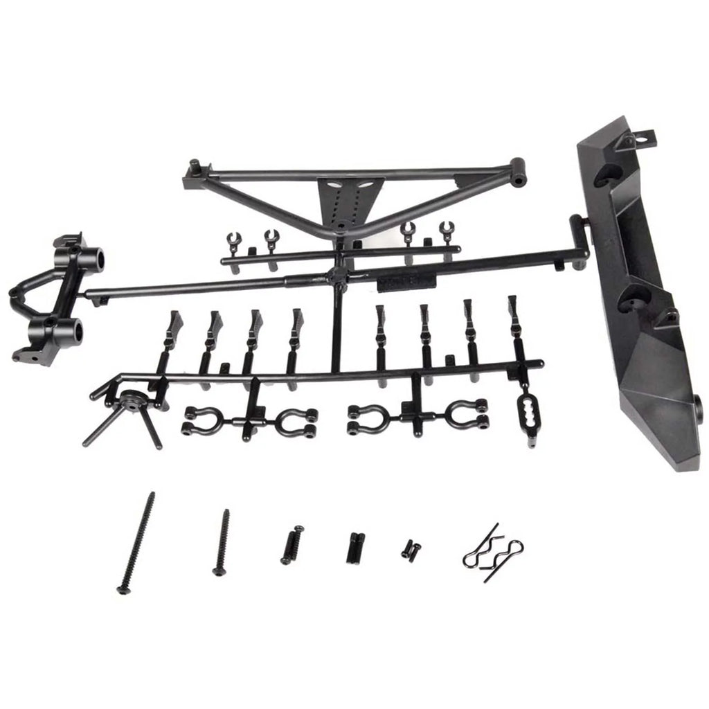Axial AX80126 RrBumper/TireCarrierSCX10/Poison Spyder/ AXIC4349 Electric Car/Truck Option Parts