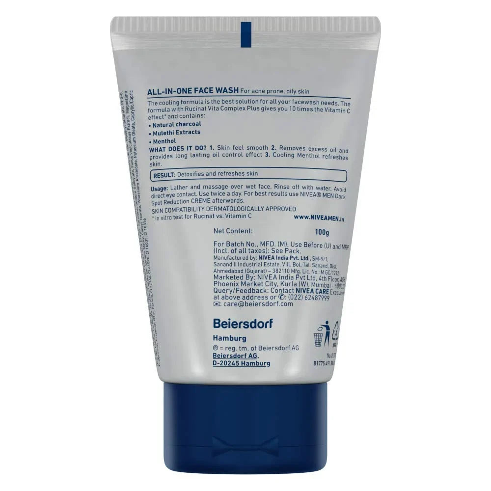 Charcoal Face Wash, 100ml (Pack of 3)