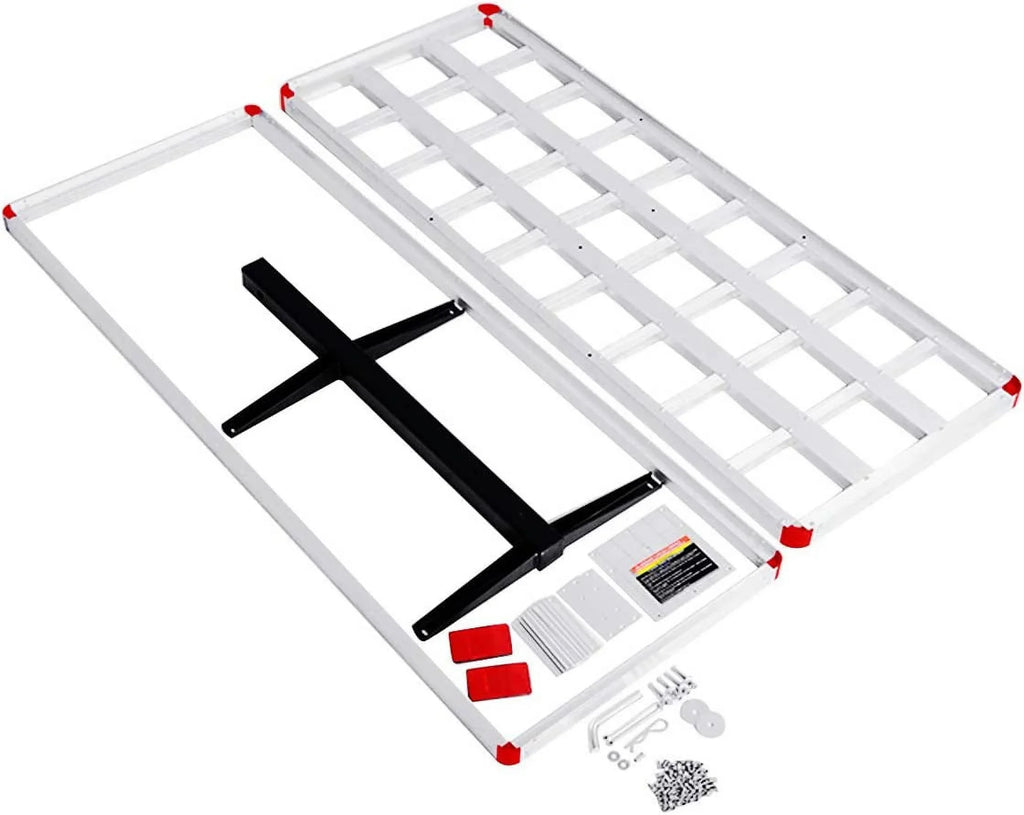 Hitch Cargo Carrier Fits 2” Receiver, 60” x 22” x 7” Mount Luggage Rack, Aluminum Trailer Vehicle Cargo Basket for , Truck, Car, 500LBS Capacity