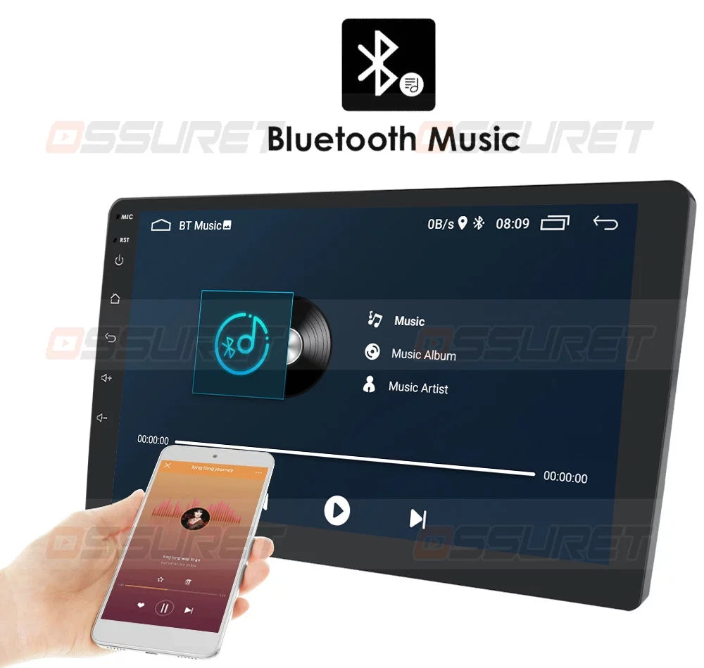 10.1" Android 12  Navigation 2+32GB Car Stereo Radio Head Unit Carplay For Mitsubishi Lancer 2007-2012