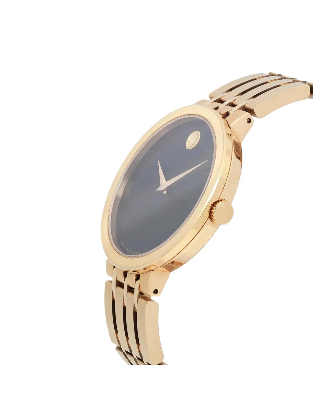 Movado Esperanza Museum 39mm Steel Black Dial Quartz Men's Watch 0607059