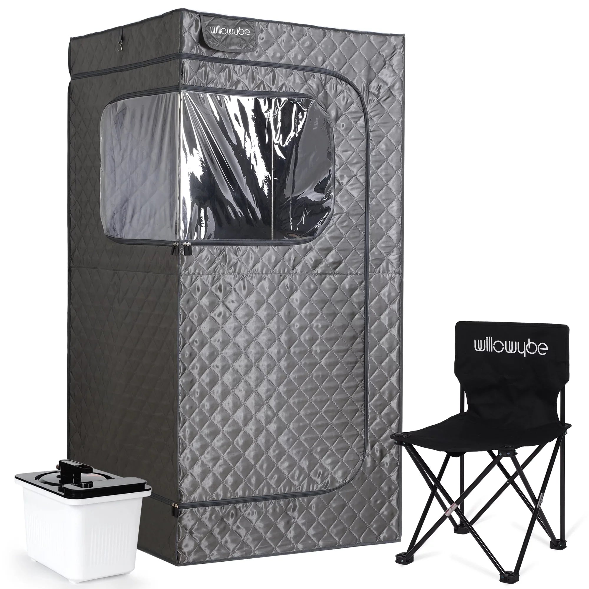 Portable Steam Sauna with Bluetooth Control, 4L KingPower Steamer, Body Tent, Foldable Chair | Personal Home Spa