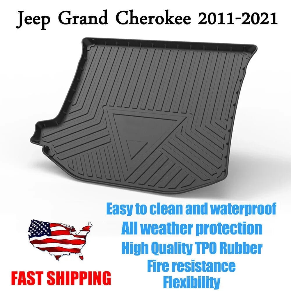 Trunk Mats Material 3D Molded Protection For Jeep Grand Cherokee 2011-2021 Cargo Mats