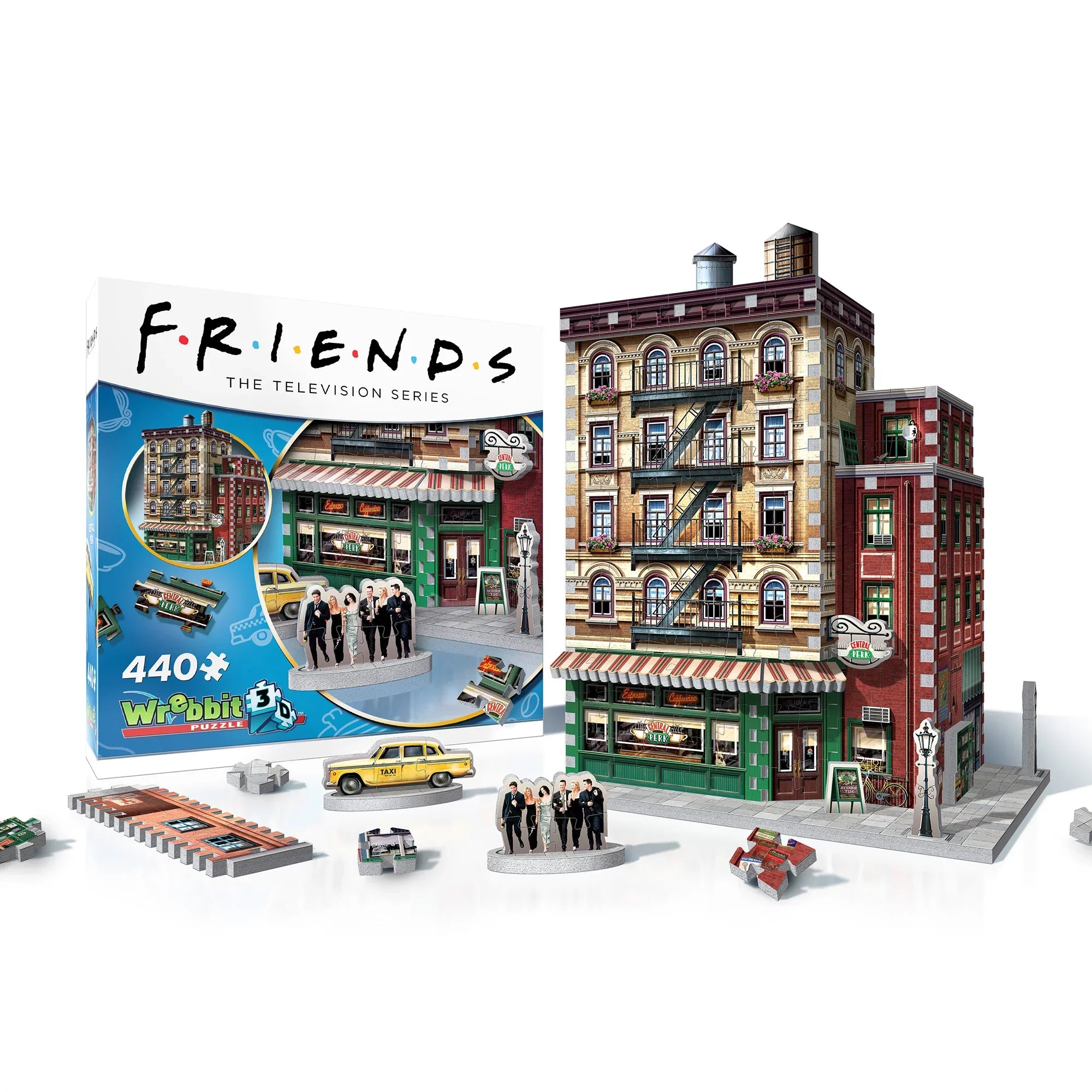 Wrebbit 3D - Friends  Series Central Perk Coffee Shop 440-Piece 3D Jigsaw Puzzle
