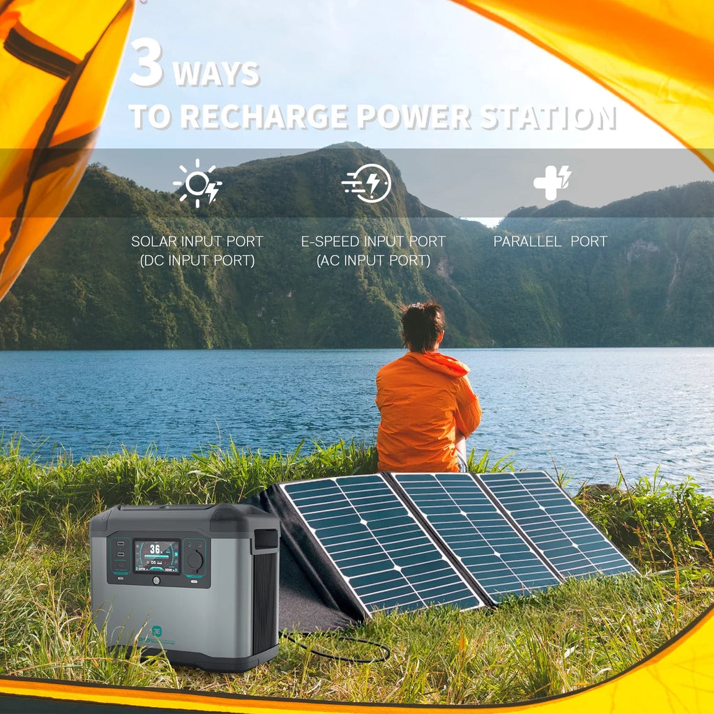 Portable Power Station 1008Wh,1500W Solar Generator Quick Charge, Charge up to 8 Devices,Backup Battery for Home Camping Emergency Use