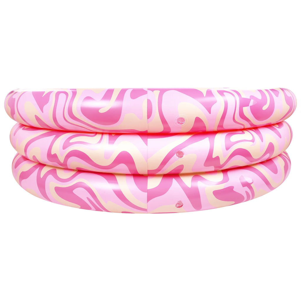 Cocobongo Totally Twisted 3 Ring Inflatable Pool