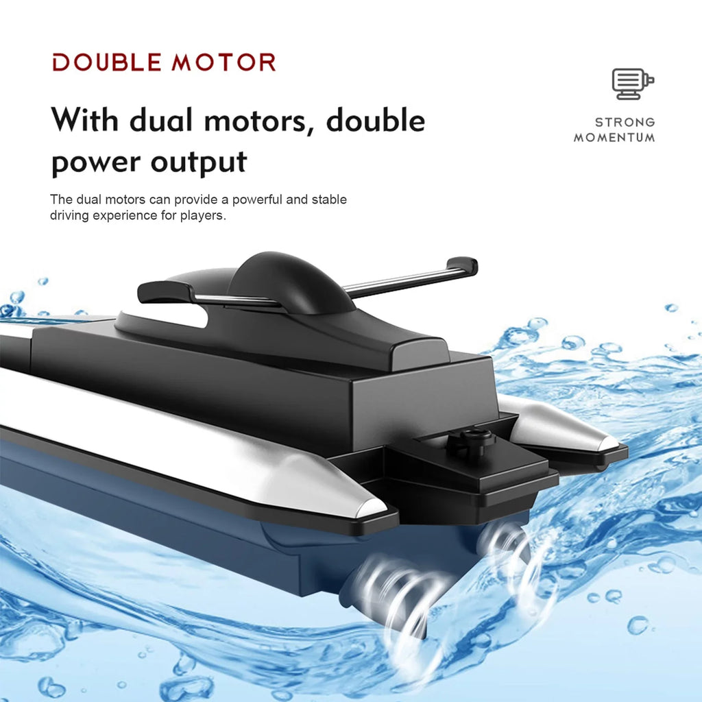 Dcenta  Boat Remote Control Boat Race Boat 2.4GHz Waterproof for Lake Pool Sea Gift for Boys Girls