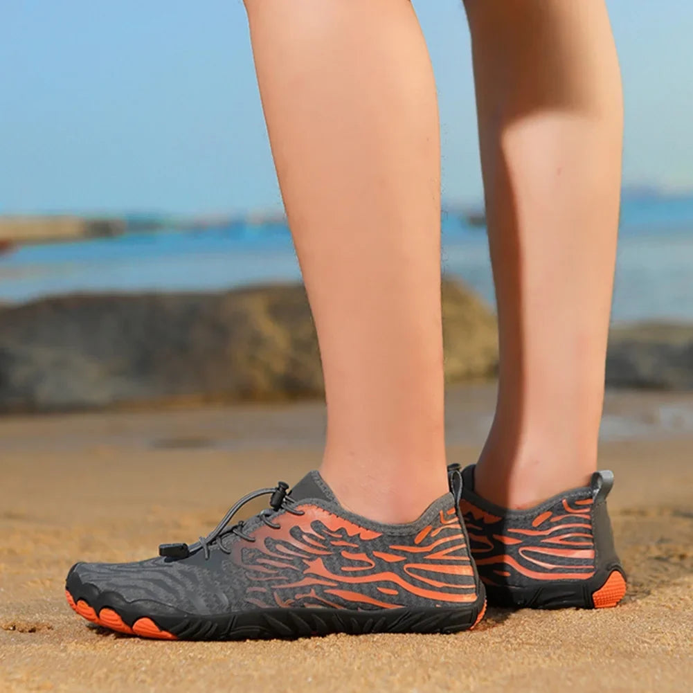 SunyaMood Wading Shoes Barefoot Diving Shoes Anti Slip for Water Activities (Grey 40)
