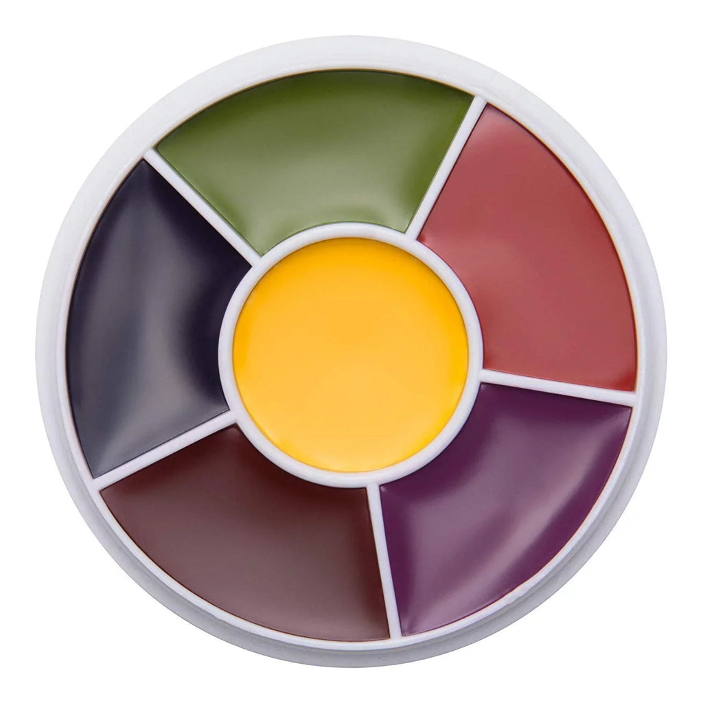 Narrative Cosmetics Starter Effects Kit - 6 Color Bruise Wheel, Scar Wax with Double Sided Spatula, Scab Blood Paste, and Foam Makeup Sponge Block - Perfect for Special  and Theatrical Makeup