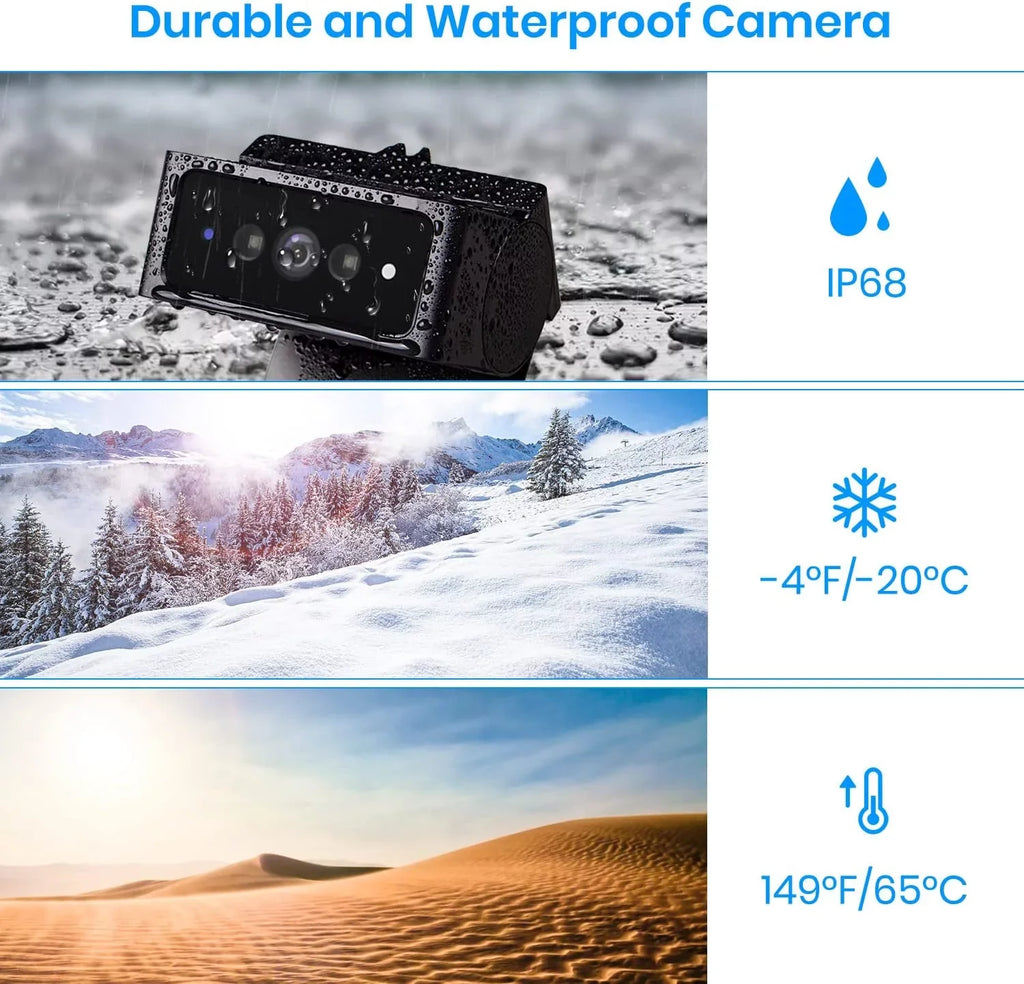 '- 1080P  Backup Camera Wireless for Solar4 Only,No Wires Installation Rear View Camara ,  Night Vision Back up Camera for Car/Truck