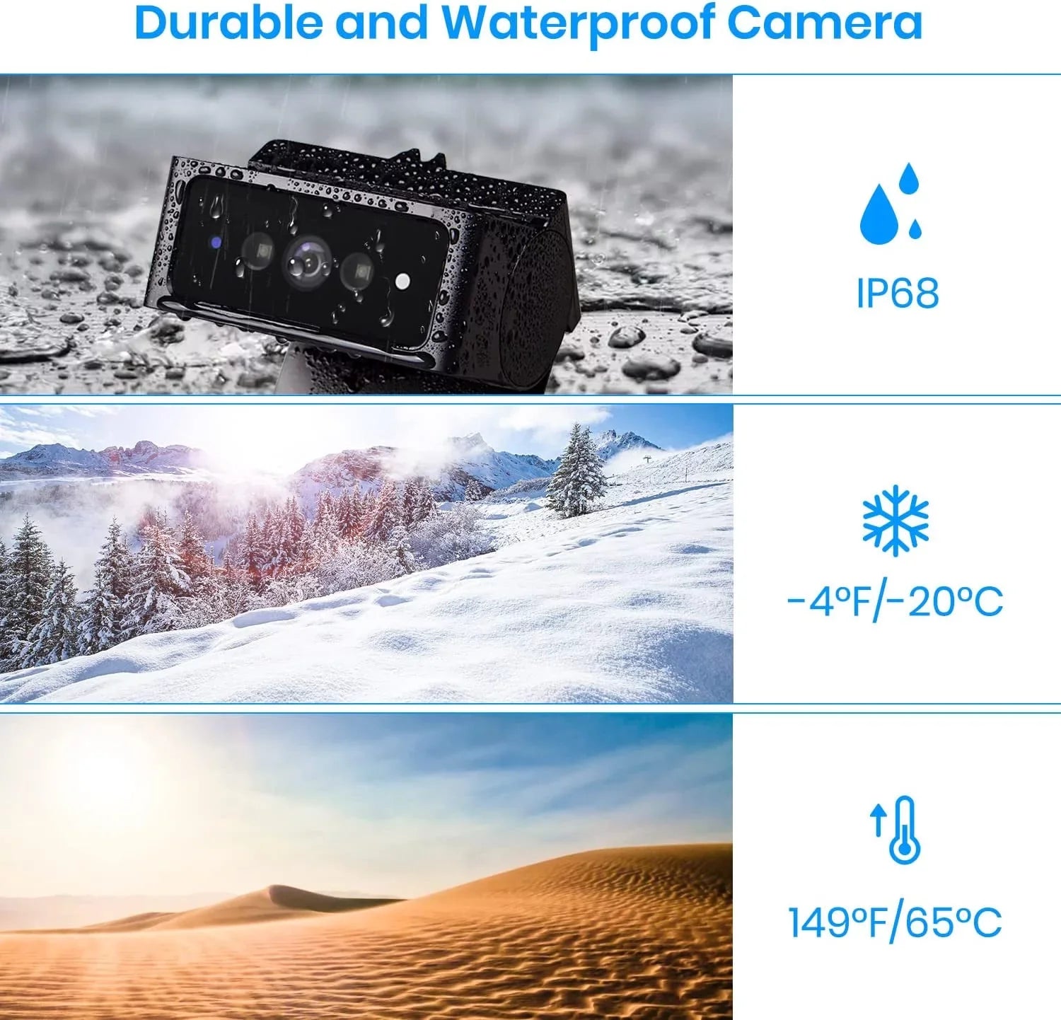 '- 1080P  Backup Camera Wireless for Solar4 Only,No Wires Installation Rear View Camara ,  Night Vision Back up Camera for Car/Truck