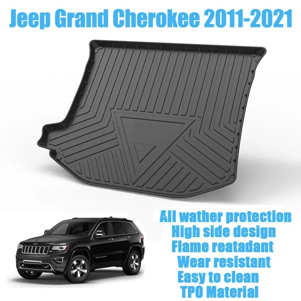 Trunk Mats Material 3D Molded Protection For Jeep Grand Cherokee 2011-2021 Cargo Mats